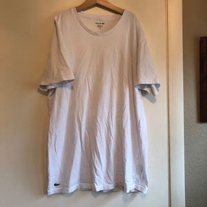 Lacoste white crew neck tee